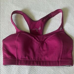 Smartwool Purple Sports Bra with Racerback Design